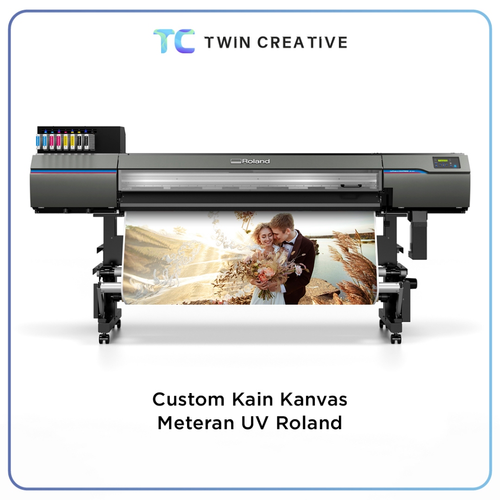 Cetak Kain Kanvas Meteran UV Roland Untuk Foto Besar Kanvas Menggambar Jumbo - Print Kanvas Lukis Me