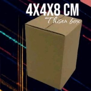 

Kardus packing kecil 4x4x8 cm dus cie cut | recycle