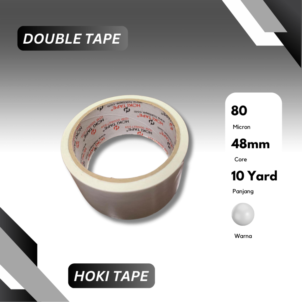 

1 Dus Double Tape 48mm x 10Yard - Double Tape Tissue dua sisi