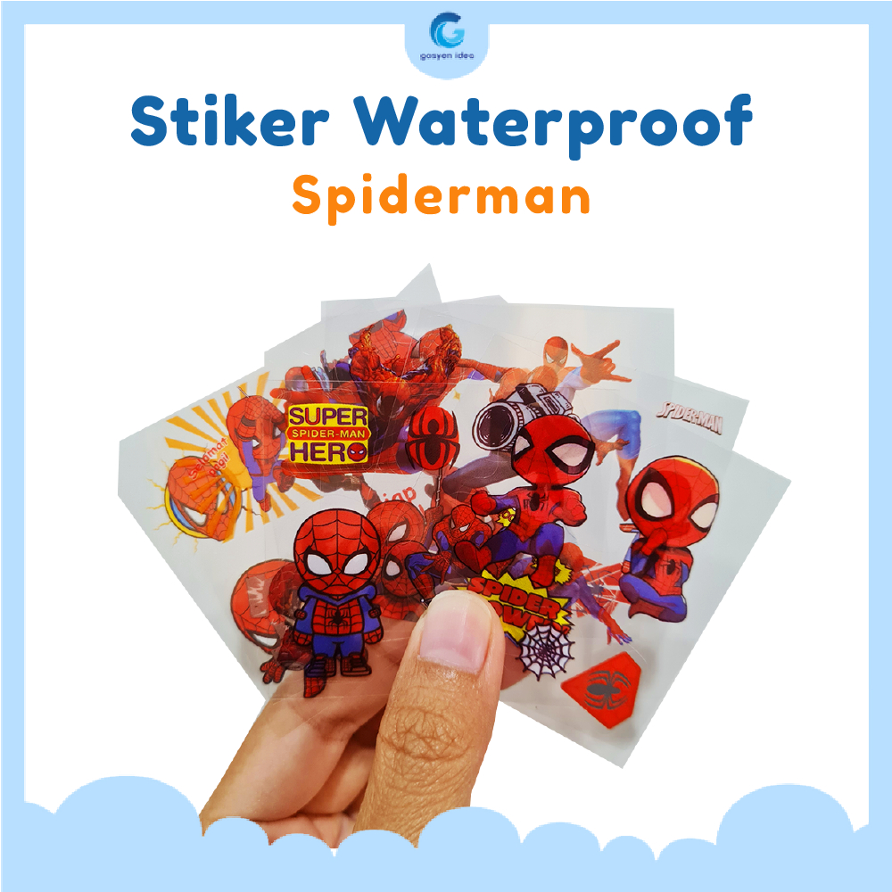 

STICKER NONO SPIDERMAN [ECER] WATERPROOF / 1 LEMBAR STIKER