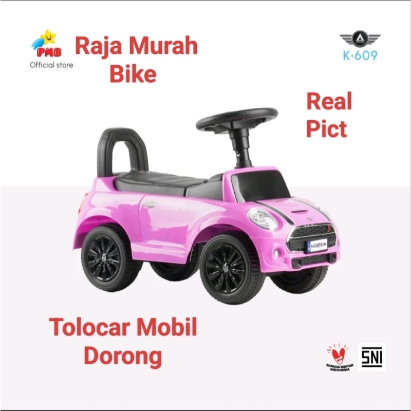 Mobilan Dorong Mini Cooper Tolocar Mobil Dorong Mainan Anak Mobilan Dorong PMB K-609