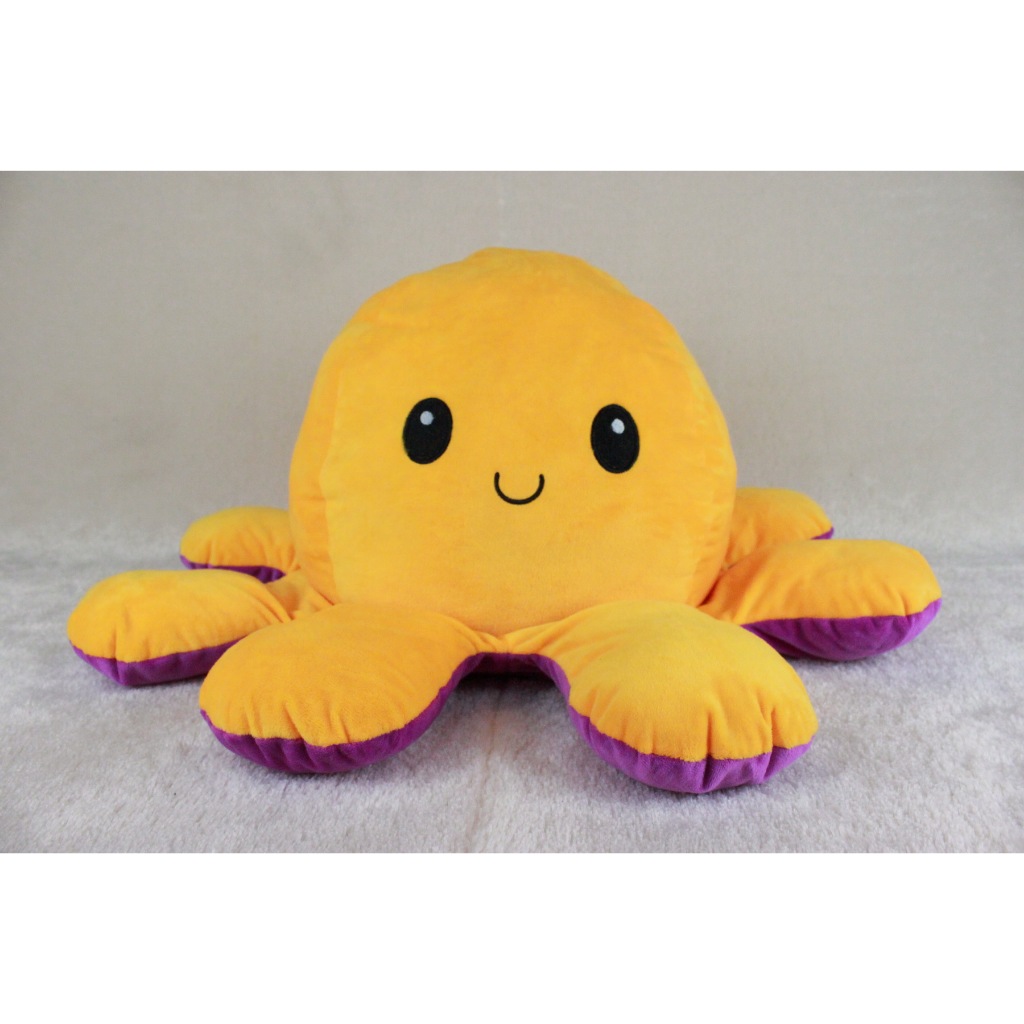 Dreamtoys96 Boneka Cotton Ball Cumi Reversible Octopus Boneka Gurita Cumi Bolak Balik