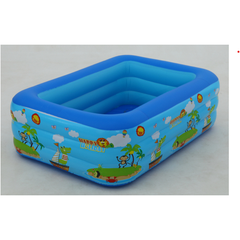 Kolam Renang Anak Besar 2 Meter Dasar Gelembung 210cm 3 Ring Bahan Premium
