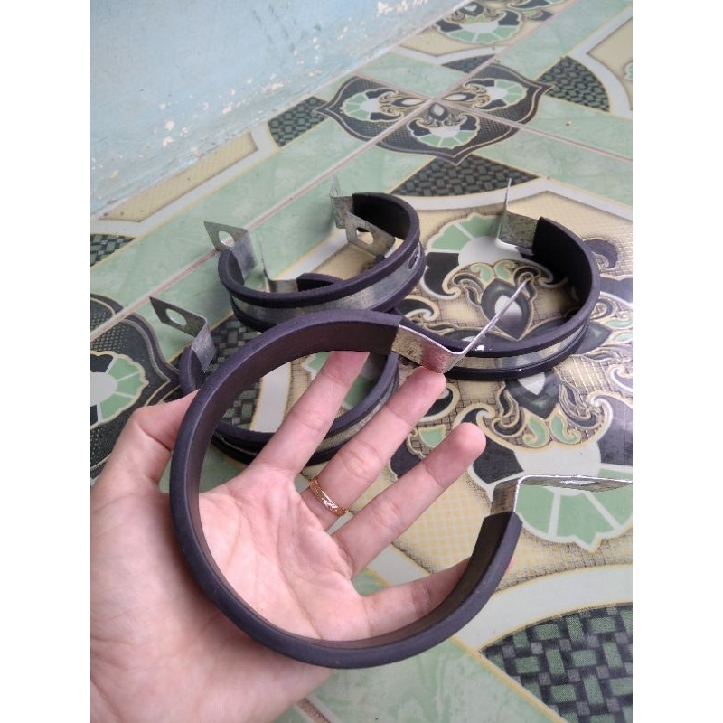 KLEM KLEMAN KNALPOT BULAT DAN OVAL UKURAN 3.5INC 4.5INC BREKET BRAKET GANTUNGAN KNALPOT RACING MOTOR