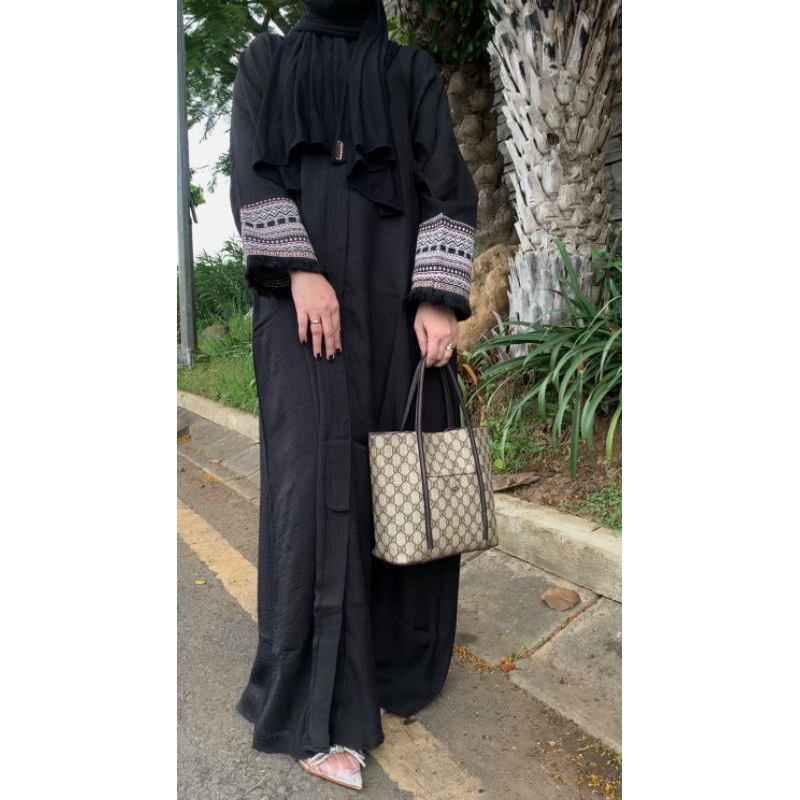 Abaya Rubia / Abaya Saudi / Gamis Hitam / Kaftan Saudi / Abaya Arab / Abaya Hitam / Abaya Murah / Ab