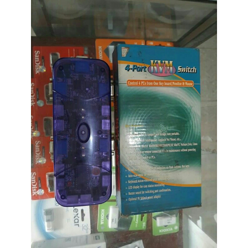 KVM SWITCH 4 PORT