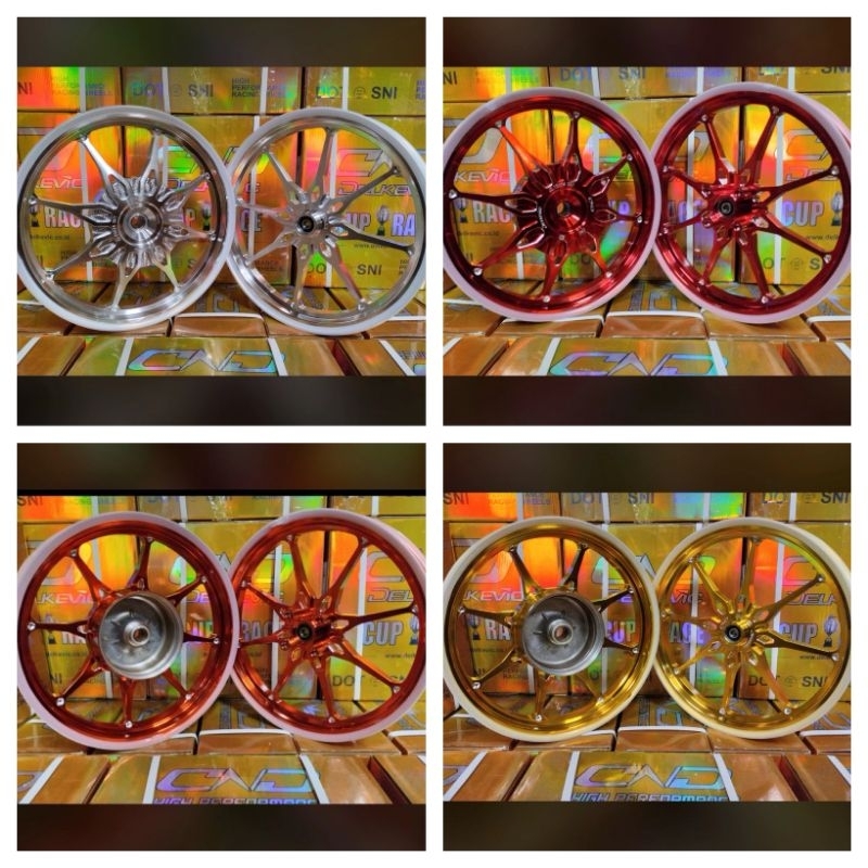 velg delkevic palang 8 new Vario 110 / 125 / 150 / 160 beat Scoopy Genio Mio M3 Z Mio J sporty smile