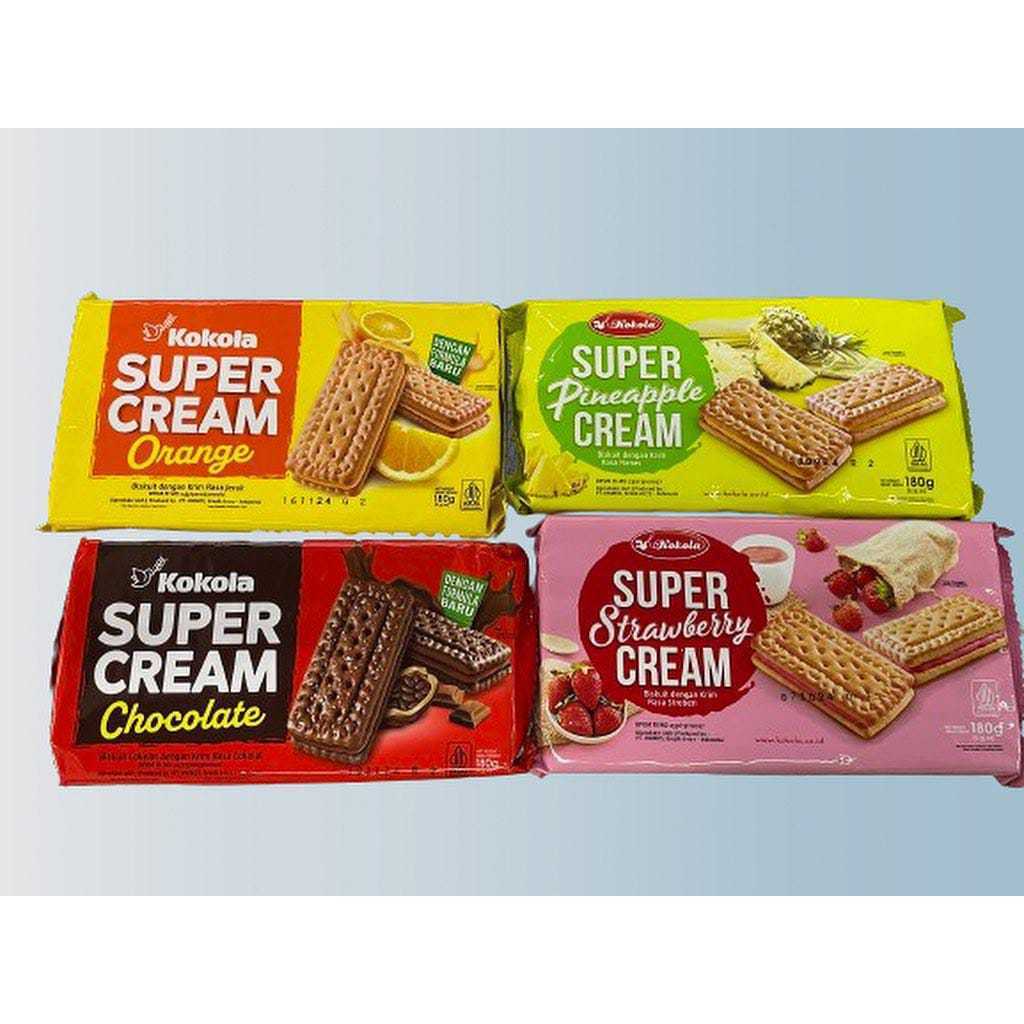 

Kokola Super Cream Biskuit Pineapple Strawberry Orange 180G All Variant