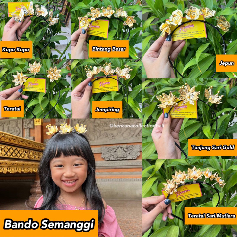 Bando Semanggi emas / bando anak