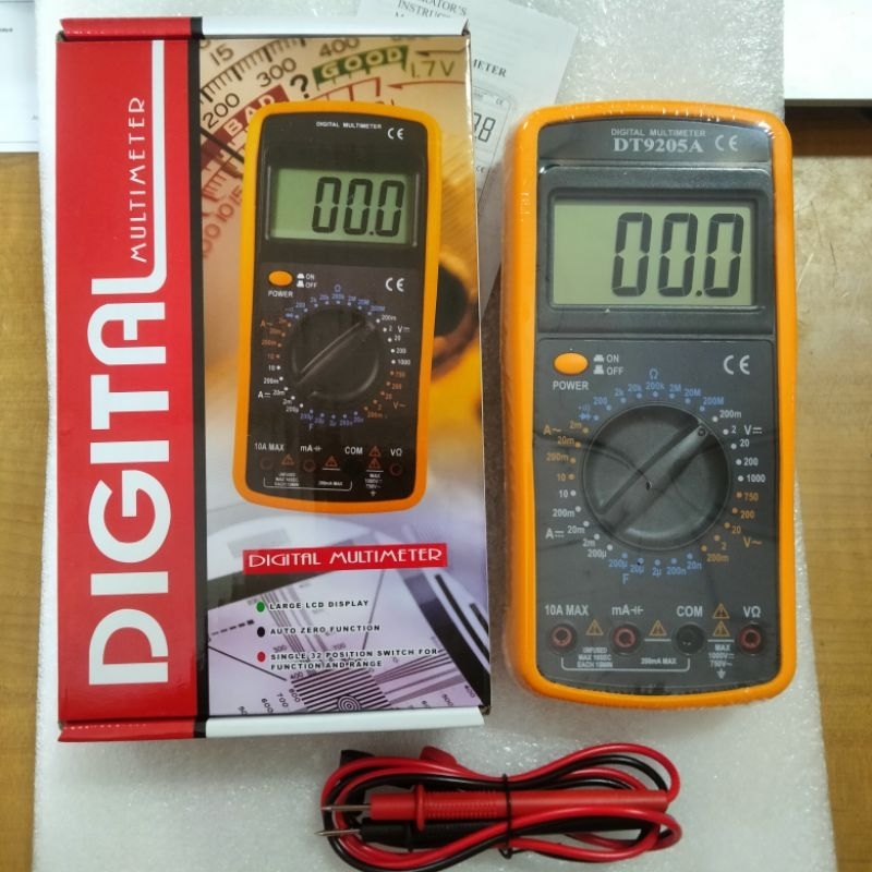 DT9205A DT 9205 A MULTIMETER DIGITAL / AVOMETER DIGITAL