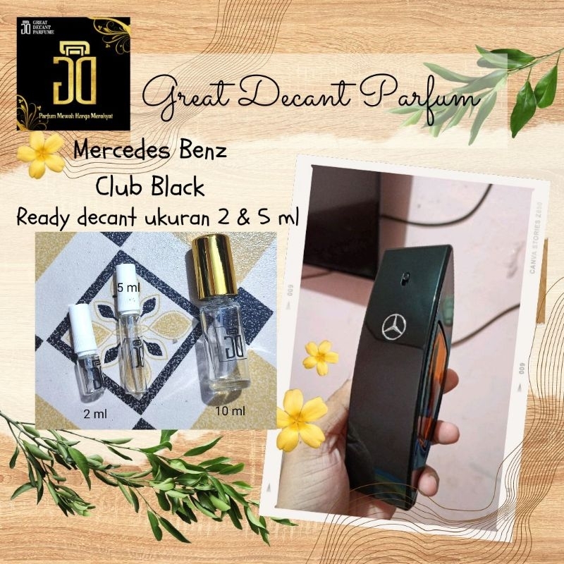 Mercedez Benz club Black Parfum Decant