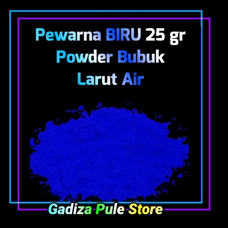

Pewarna BIRU 25 gr Powder Bubuk Larut Air