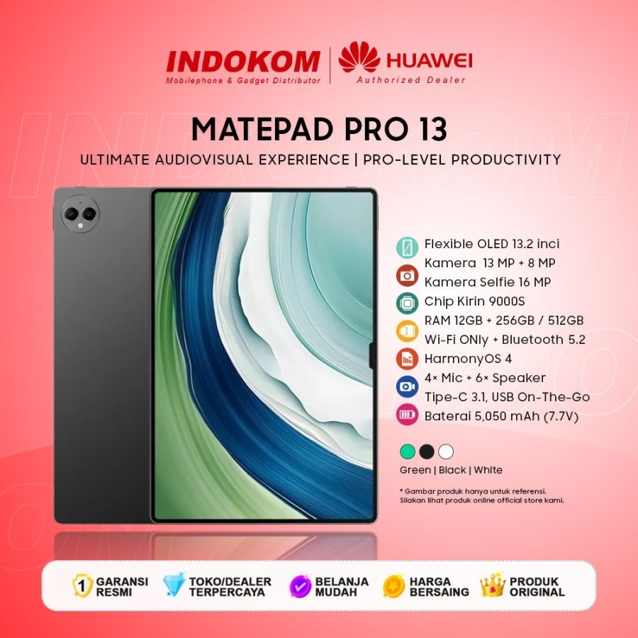 Huawei MatePad Pro 13.2" - Tablet 2.8 K Touchpad Keyboard - Garansi Resmi