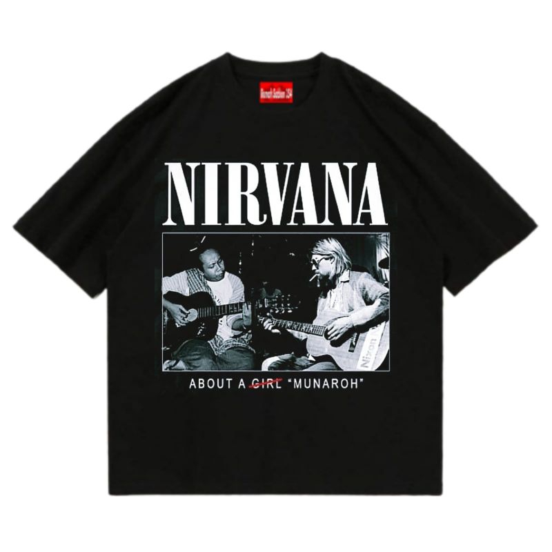 Kaos Soekarno X Kurt Cobain | Hot Item kaos kurt cobain grunge nirvana smells like teen | Kaos Band 