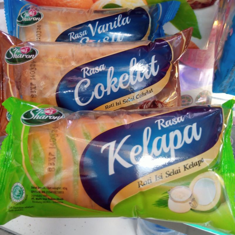 

Roti Sharon Rasa Kelapa,Cokelat,Vanilla Susu