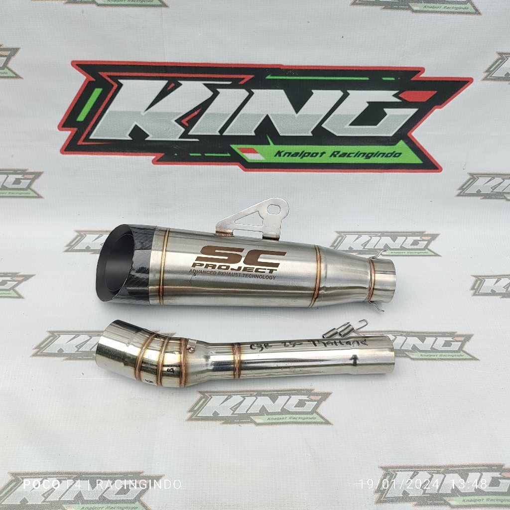 knalpot racing sc project s1 slip on cbr 250 rr ninja 250 sl cbr 250 sl ninja karbu sll