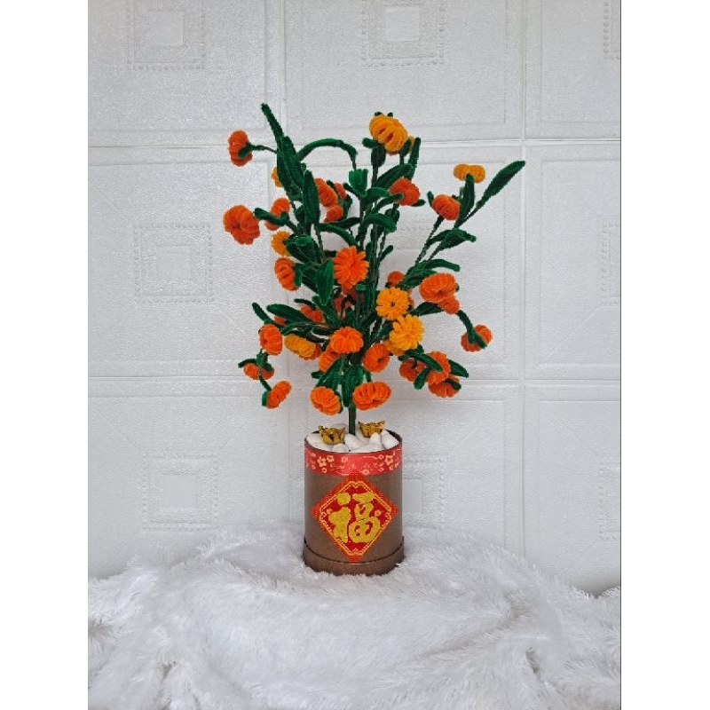 Pohon Jeruk imitasi/hiasan imlek/pohon jeruk hias