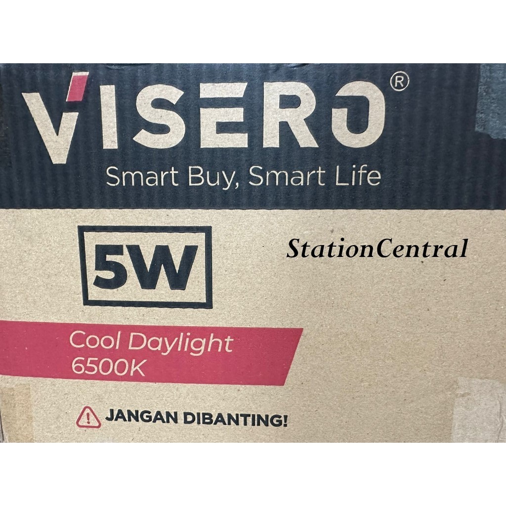 VISERO VINTAGE 5W / 5 Watt ( 1 DUS / 1 KOLI Isi 100 pcs ) Lampu Bohlam Led Bulb E27 Putih