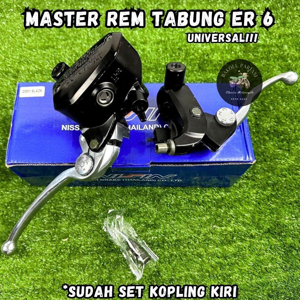 Master Rem ER6 Set kiri kanan Handle Rem Kopling Tabung ER 6 Nissin Universal Ninja Vixion CB GL Tig