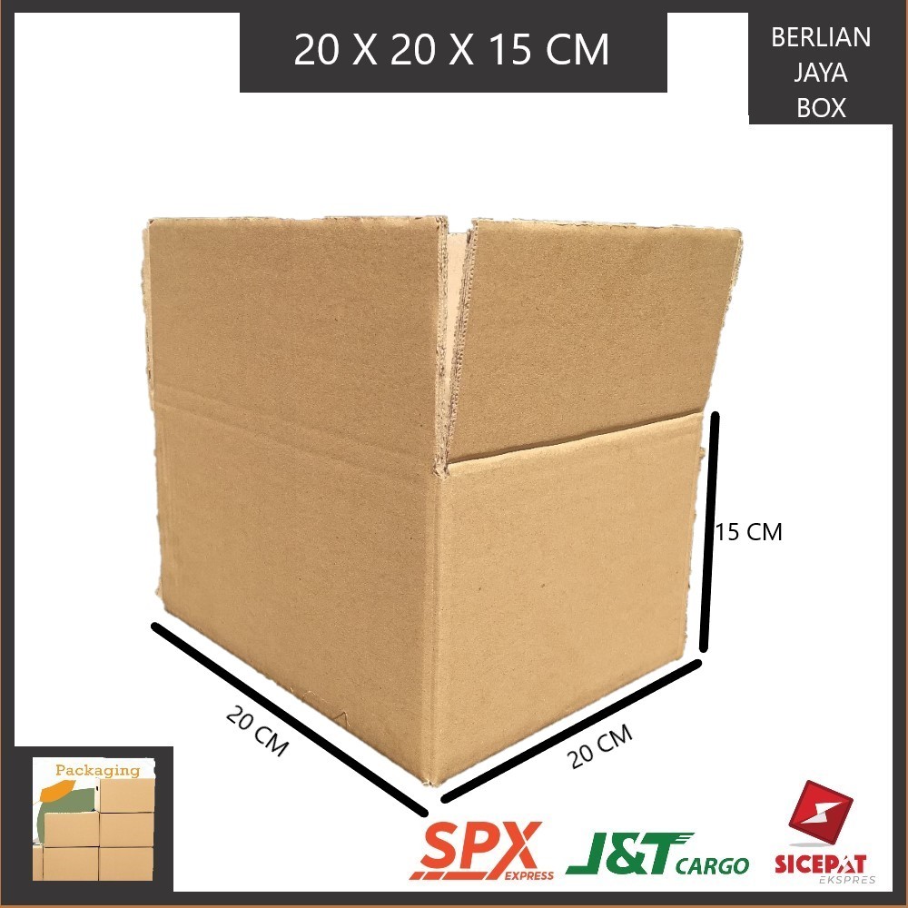 

KARDUS BOX PACKING SINGGLE WALL UKURAN P20xL20xT15