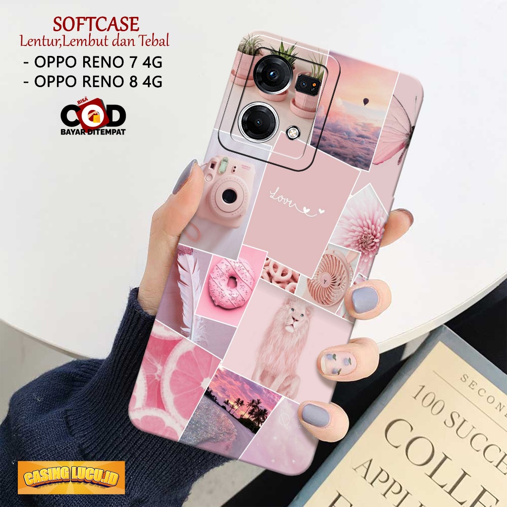 Case Oppo Reno 7 4G / Reno 8 4G - Fashion Case AESTHETIC - Casing Oppo Reno 8 4G / Reno 7 4G - Silik