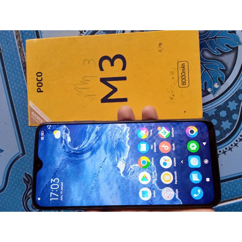 XIOMI POCO M3 RAM 6+2/128 GB SUPER JOSS MULUS SEGEL NORMAL