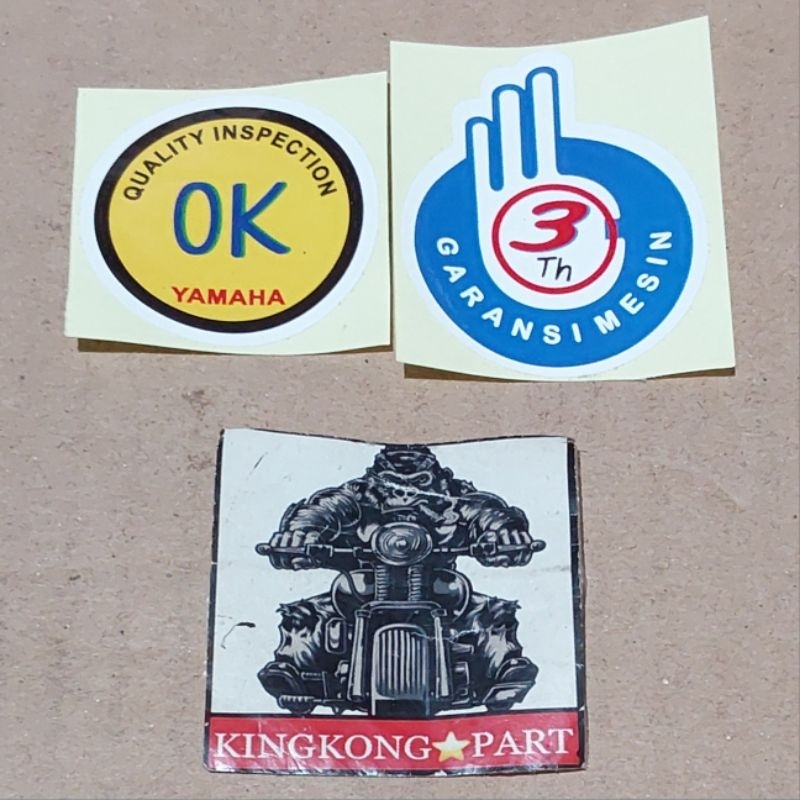 

Stiker ok dan stiker garansi 3thn
