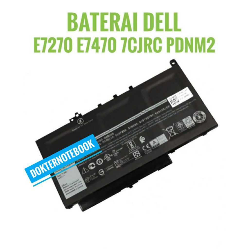 Baterai DELL latitude 12 E7240 E7270 PDNM2 579TY 7CJRC 42WH