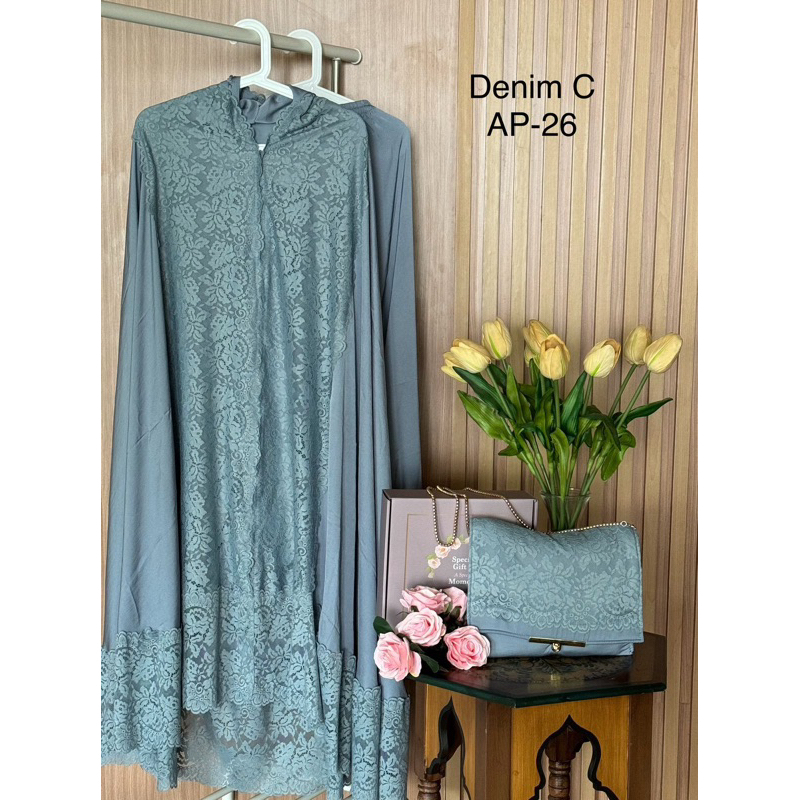 Mukena ZaraSilk Premium - DENIM C