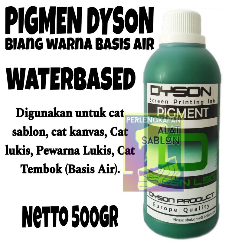 

BIANG WARNA SABLON DYSON GREEN L5G 500GR BASIS AIR