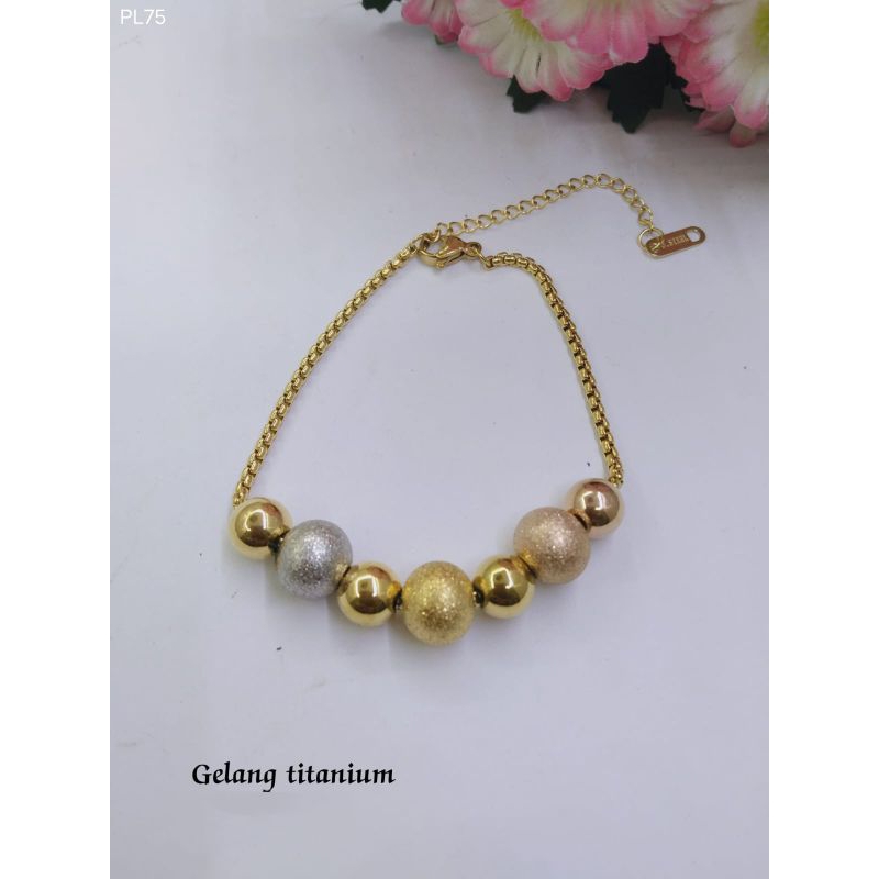 Gelang Titanium Wanita R48 Gelang Korea Style
