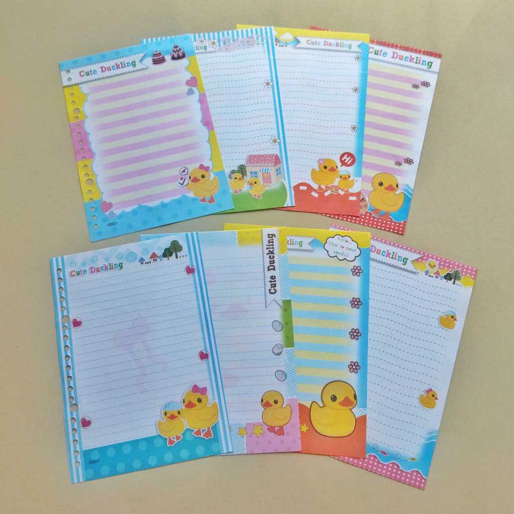 

Motif Bebek Isi 5 / 10 Lembar Loose Leaf Kertas Binder Merk Kiky Part 2