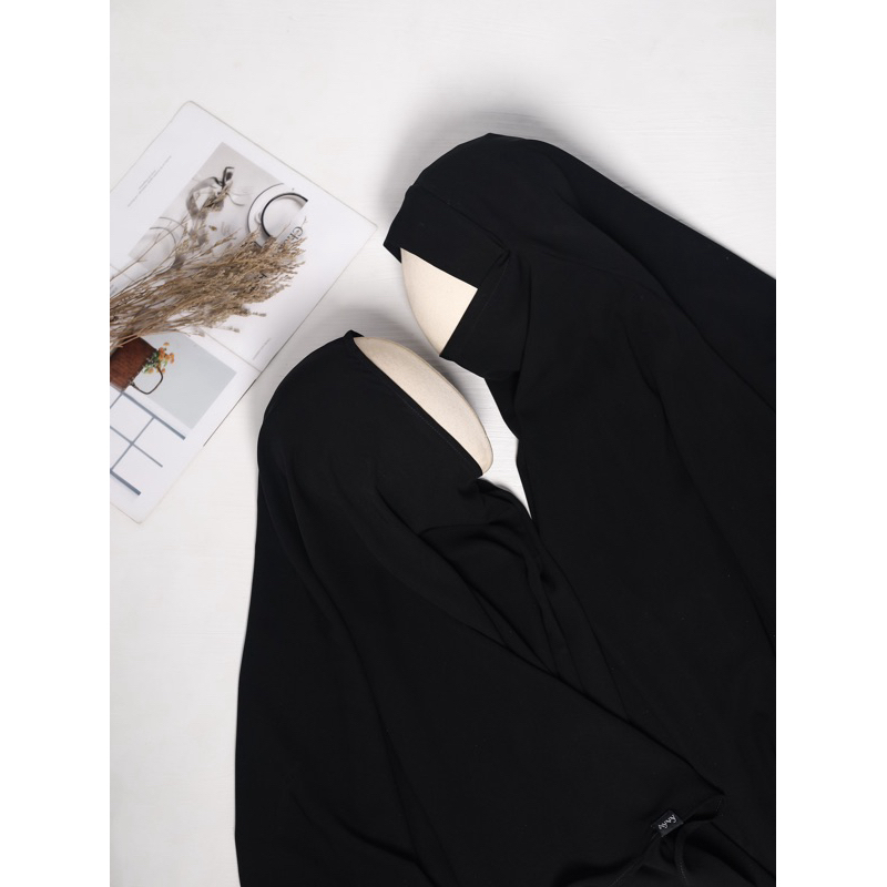 khimar fk  & non ped nuha jetblack bonanza