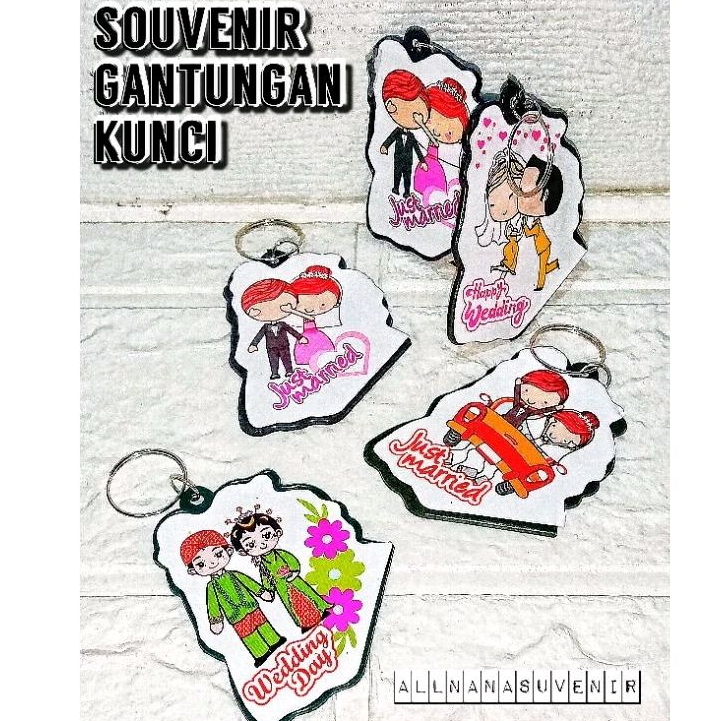 SOVENIR GANTUNGAN KUNCI RANDOM || SOUVENIR PERNIKAHAN