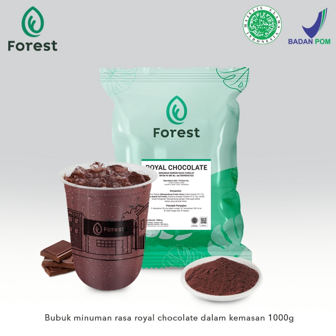 

Import Terlaris Bubuk Minuman ROYAL CHOCOLATE Powder 1 g FOREST Bubble Drink