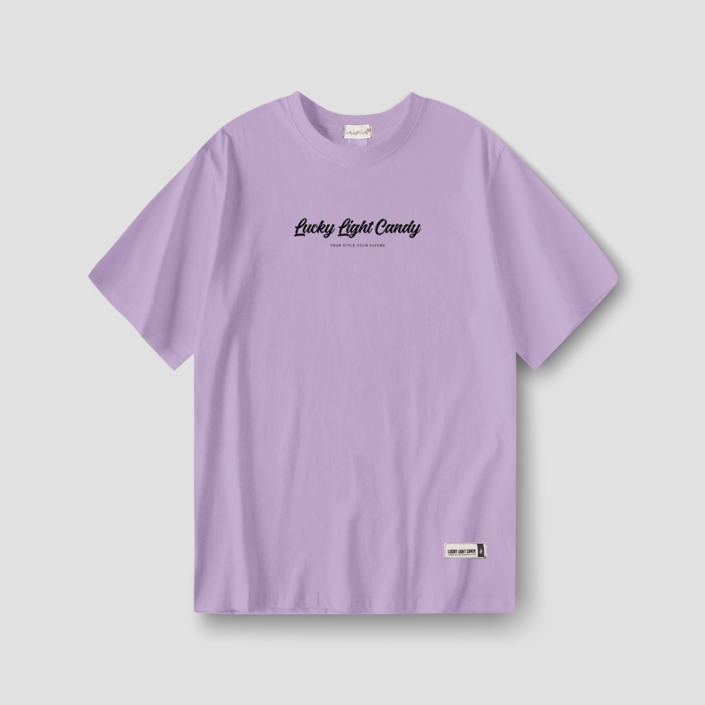 Lucky Light Candy - Script ( Lilac / T-Shirt )