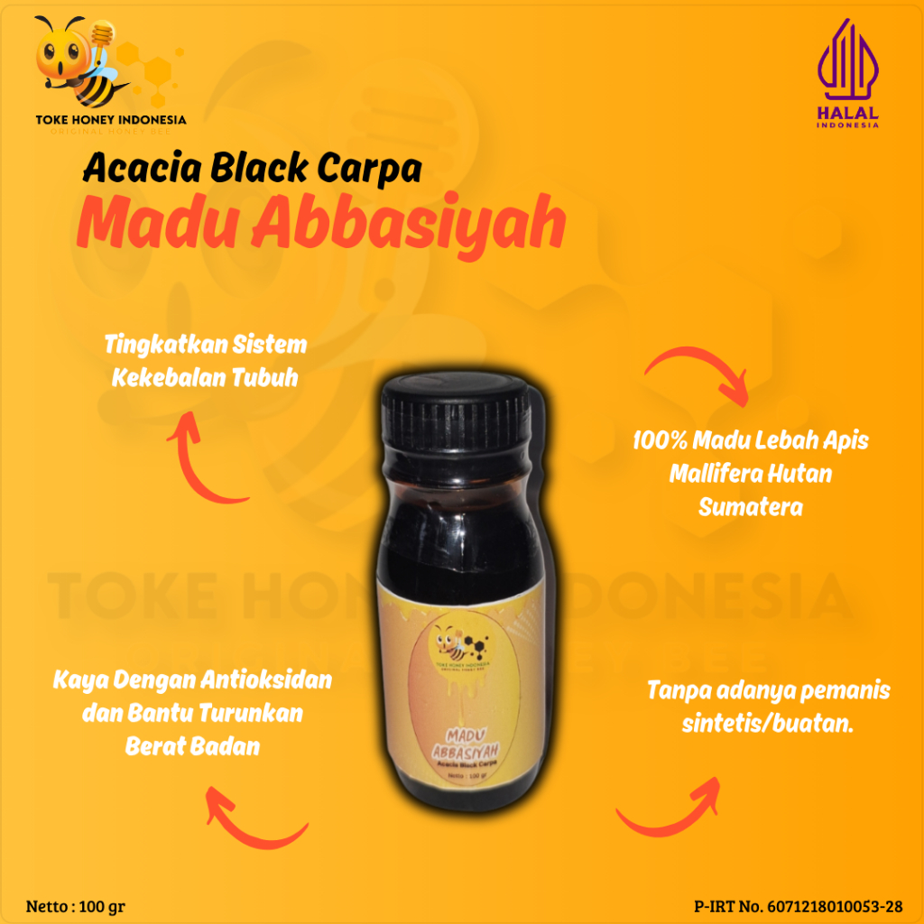

Madu Abbasiyah Acacia Black Carpa - 100gr
