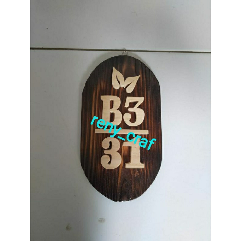 Nomor Rumah Kayu Papan Alamat Rumah Papan Gantungan Nama Nomor Rumah Custom Nomer Rumah Huruf Timbul