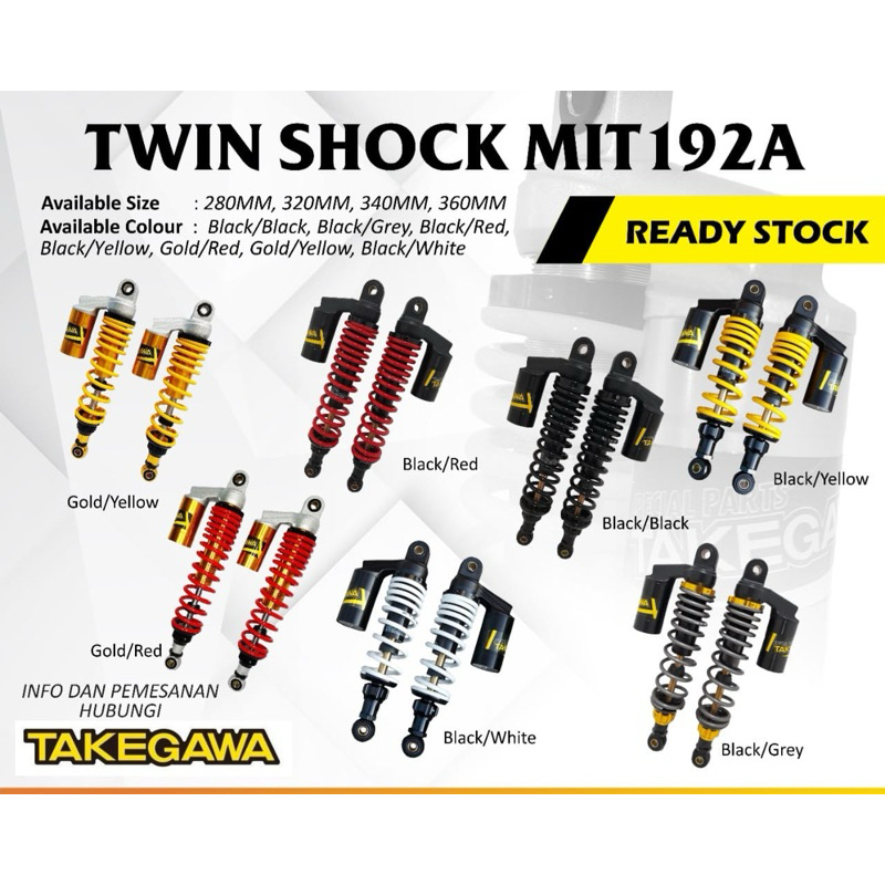 SHOCK TAKEGAWA TABUNG MIT192A 340mm