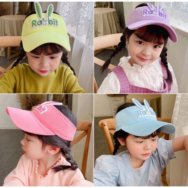 TOPI ANAK KELINCI/ TOPI ANAK TOPI GOLF SENAM PANTAI/ TOPI ANAK RAJUT VISOR/TOPI ANAK PEREMPUAN KARAK