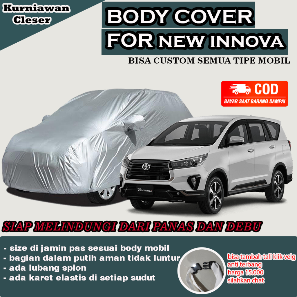 Sarung Mobil / Body Cover Inova / Body Cover Grand Innova / Body Cover Innova Reborn / Toyota Innova