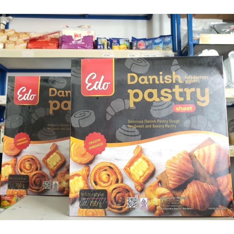 

1212 MALL Edo Danish Pastry 75Gr Kulit Danish Pastry 75Gr Danish Pastry Dough Edo 75Gr serbuuu