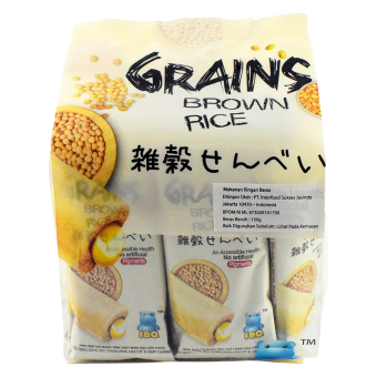 

IBO Rice Crackers Grain Brown Black Rice Snack Cake Taro Salted Egg Yolk 150g