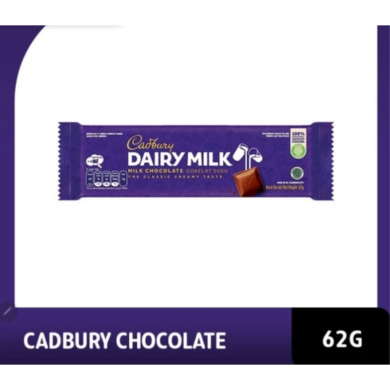 

Cadbury Cokelat Dairy Milk 62 gr