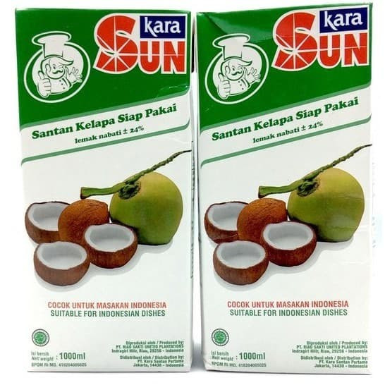 

SunKara santan kelapa kemasan box 1 lt