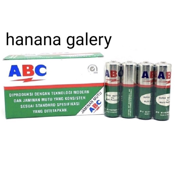 77 Baterai ABC hijau AAA2r6  Batre ABC AA hijau 1 pak isi 24 pcs