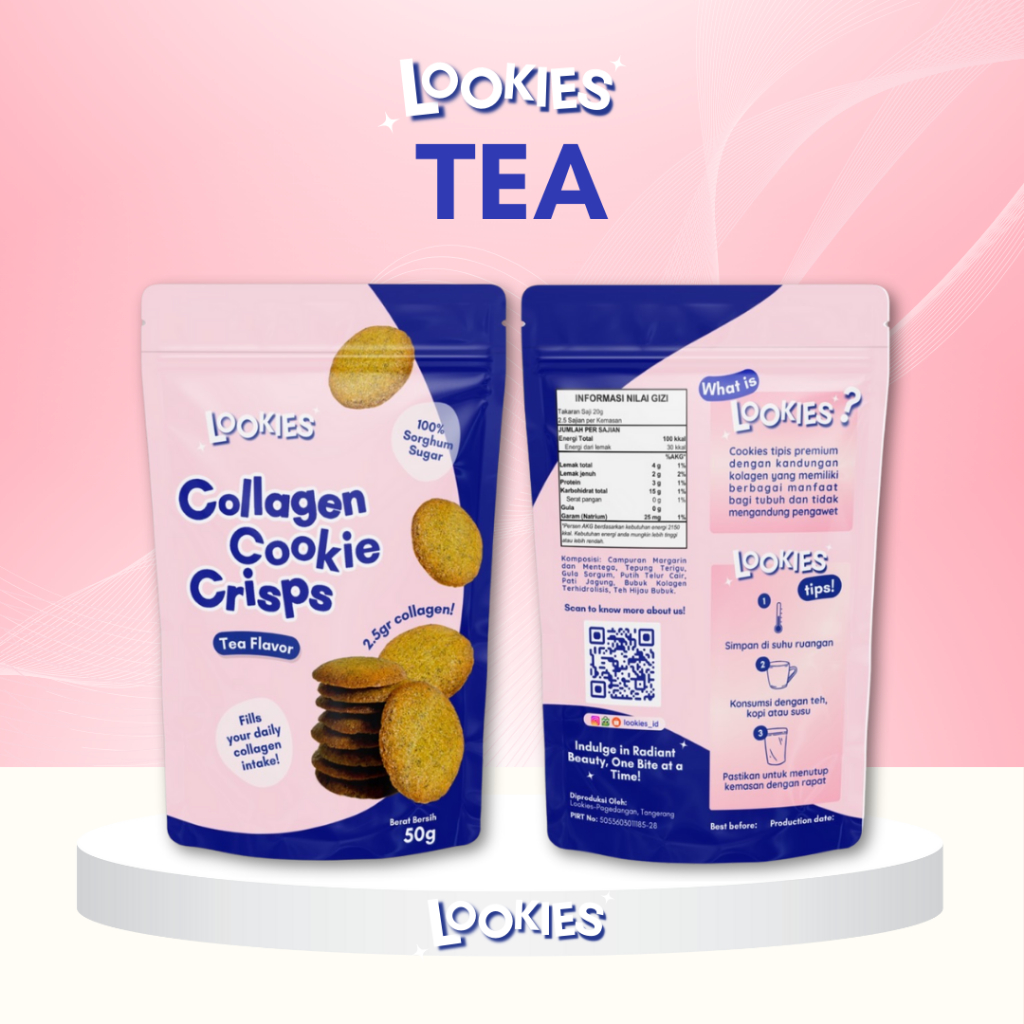 

Lookies Collagen Cookies Crisps - Varian Tea