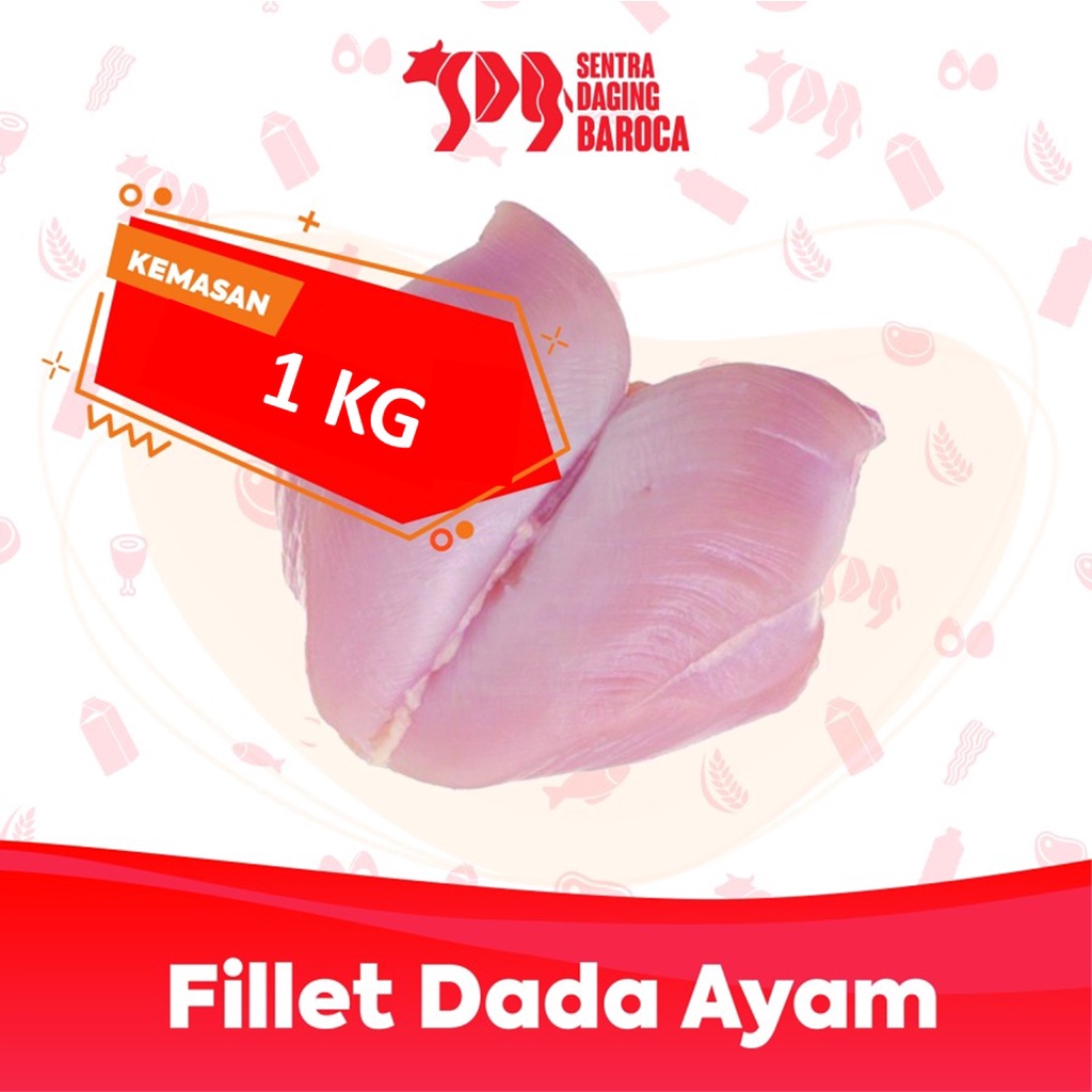 

1212 Brand Fillet Dada Ayam Premium 1Kg Tanpa Kulit