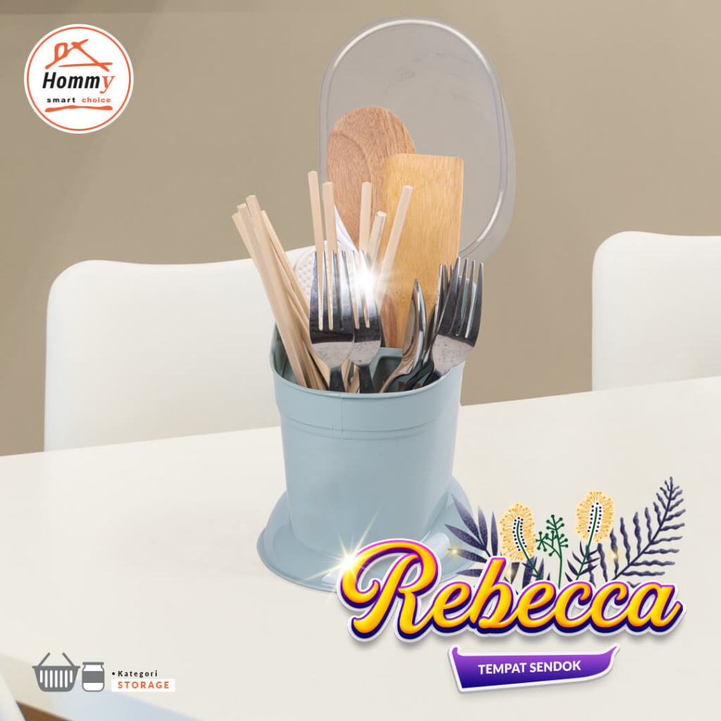 Hommy Tempat Sendok Rebecca / Kittchen Set / Houseware / Perlengkapan Rumah / Perlengkapan Dapur