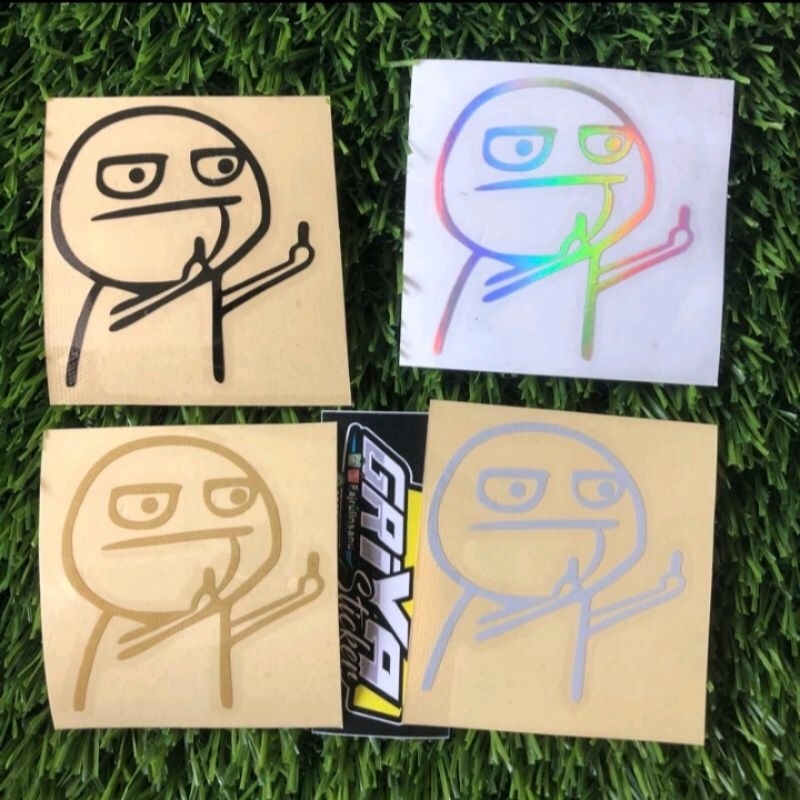 

STICKER MIDDLE FINGER PUCEK ANIMASI LUCU STIKER VIRAL V.2